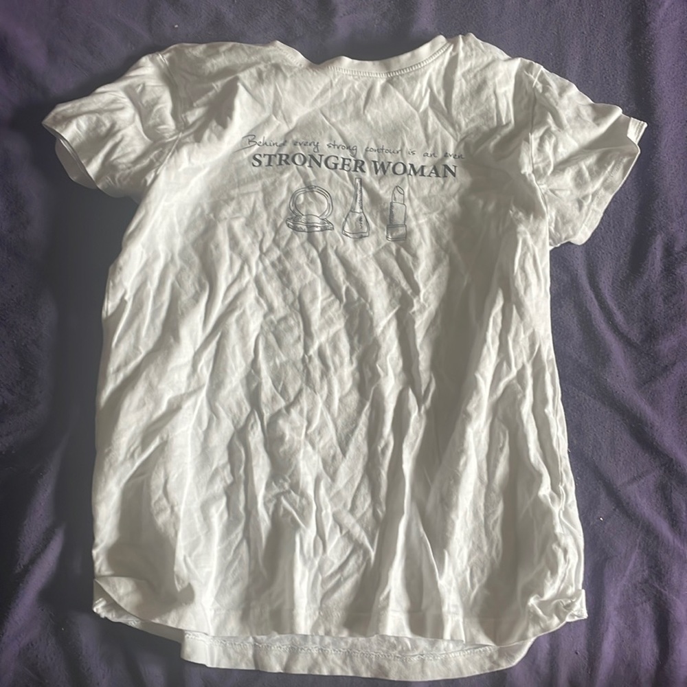 “Behind every strong contour is an even Stronger Woman” Printed Tee